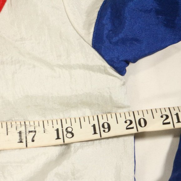 vtg CHAMPION Red White and Blue Full Zip Track Jacket Sz Small US Men Sz Med Wmn - Picture 14 of 14